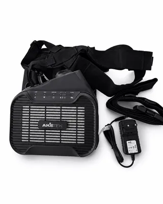 AKETEK® AIR-Gebläseeinheit mit Gürtel und Akkuladegerät