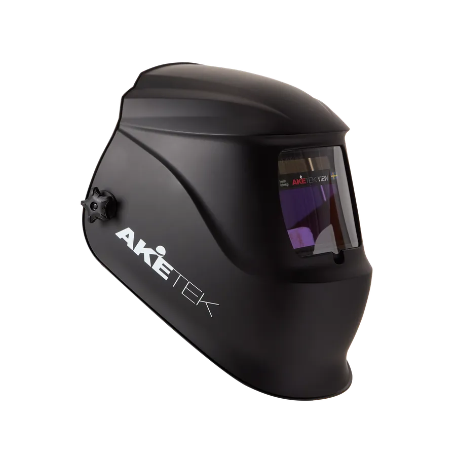 AKETEK® VIEW Automatik-Schweißhelm, mattschwarz, Ansicht von rechts