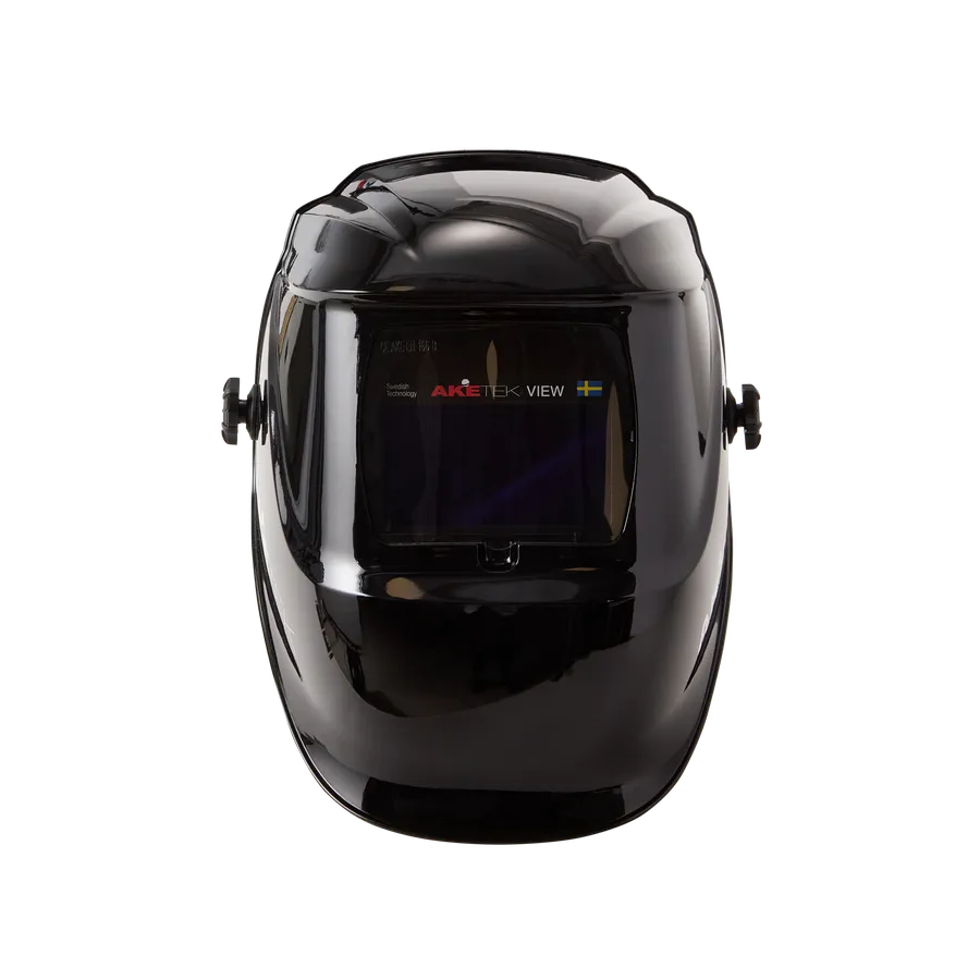 AKETEK® VIEW Automatik-Schweißhelm, schwarz, Vorderansicht
