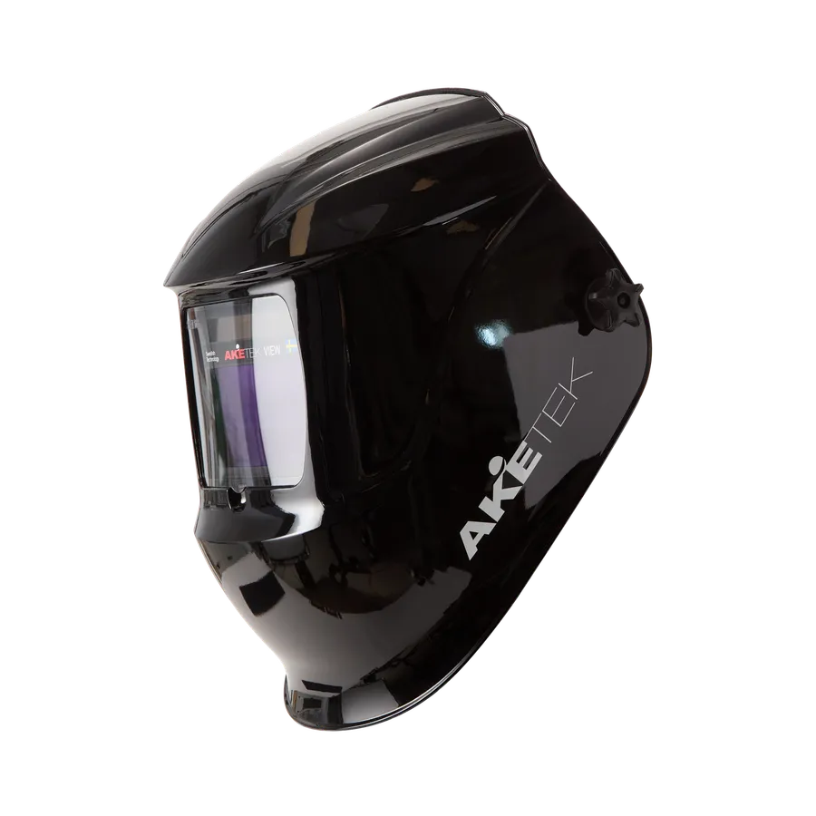 AKETEK® VIEW Automatik-Schweißhelm, schwarz, Ansicht von links