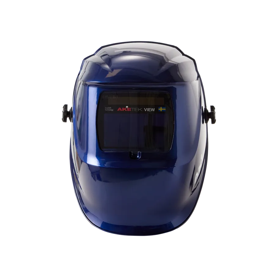AKETEK® VIEW Automatik-Schweißhelm, dunkelblau, Vorderansicht