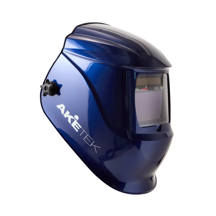 AKETEK® VIEW Automatik-Schweißhelm, dunkelblau, Ansicht von rechts